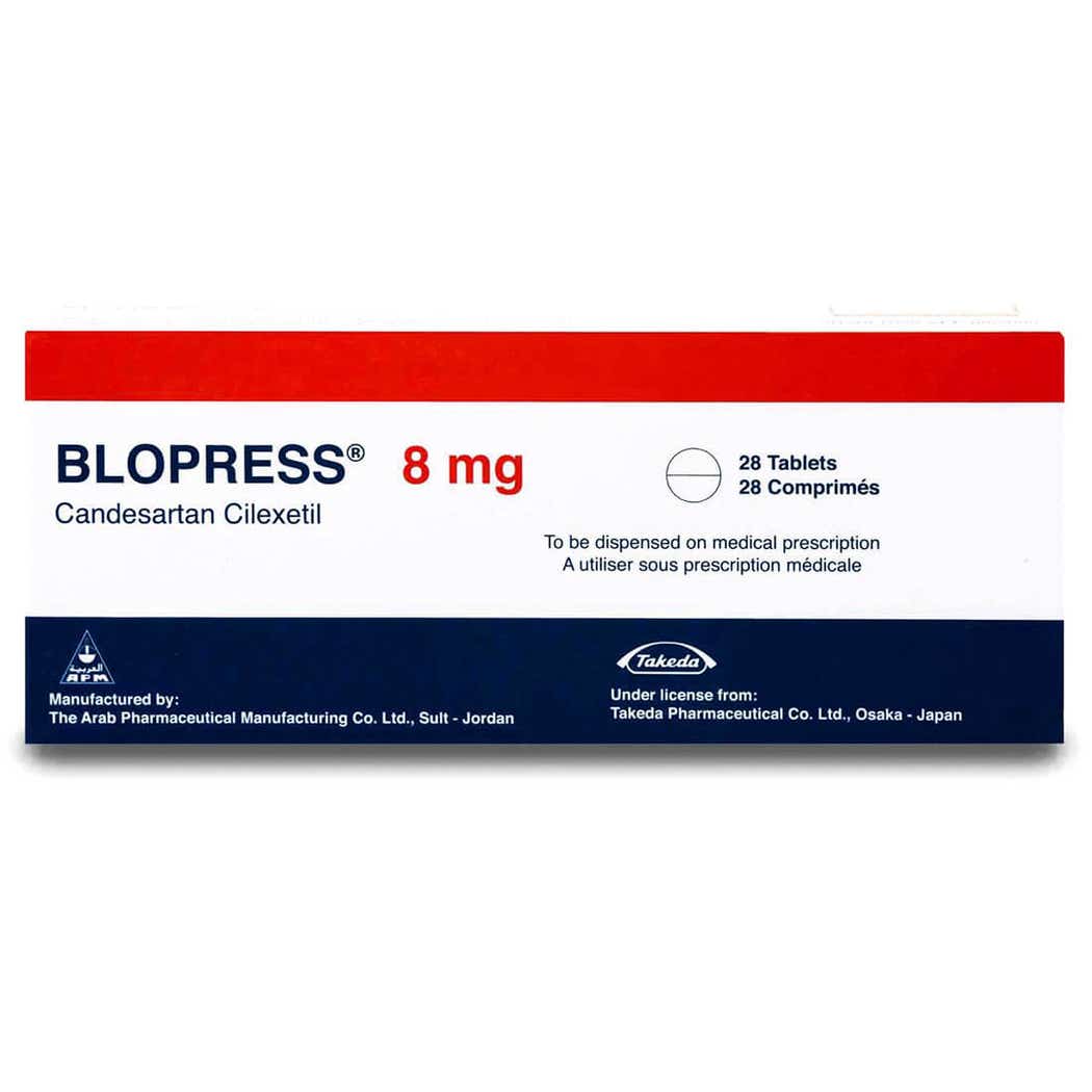 Blopress 8 mg candesartan Tablets × 28