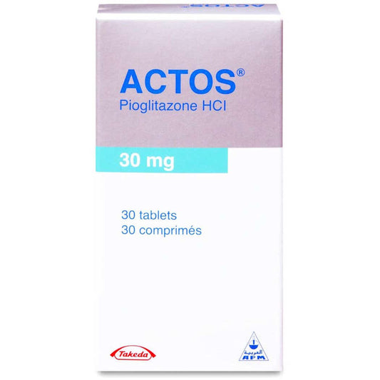 أقراص أكتوس بيوجليتازون 30 ملغ، 30 قرصًا