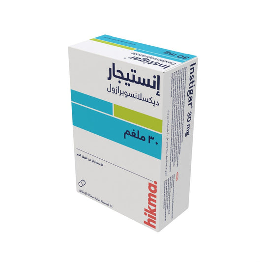 كبسولات إنستيجار 30 ملغ ديكسلانسوبرازول × 28