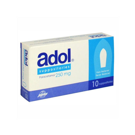 أدول باراسيتامول 250 ملغ - 10 تحاميل